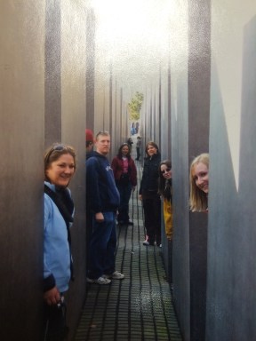 TAP teachers exploring the Memorial to the Murdered Jews of Europe in Berlin, Germany.