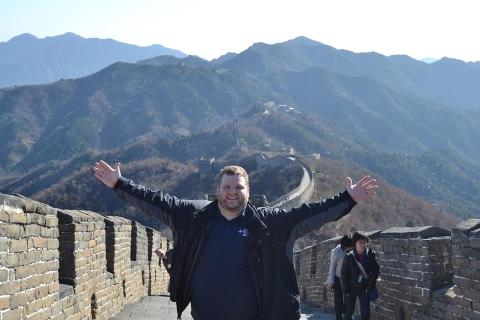 Mr. Curtis at one of the Seven Wonders of the World.  Yes, he's there.  Look closely.