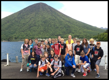 The whole group enjoyed a day alongside the volcano.