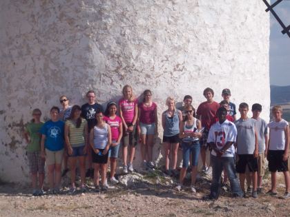 Our Spain group just after they attacked a completely innocent windmill.