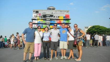 Mr. C in Paris with his friends from EF Tours.